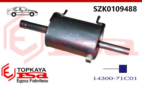 Suzuki Swıft 1.6İ 16V Glx Arka Susturucu Sedan 1990 > 1991