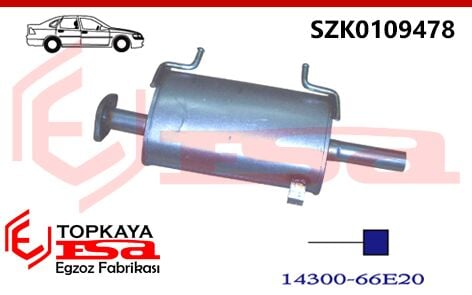 Suzuki Swıft 1.3İ Arka Susturucu Sedan 1989 > 2000