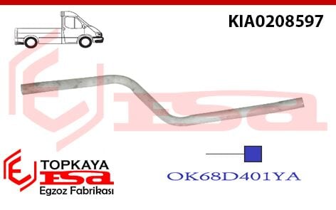 Kia Ceres 2.4 Çıkış Borusu 1998 > ...