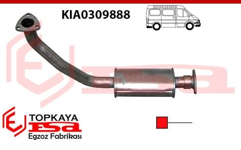 Kia Hi Besta 2.7 Ön Boru Susturucu 1996 > 2000