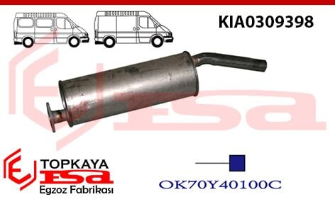 Kia Besta 2.2 Arka Susturucu 1992 > 1995