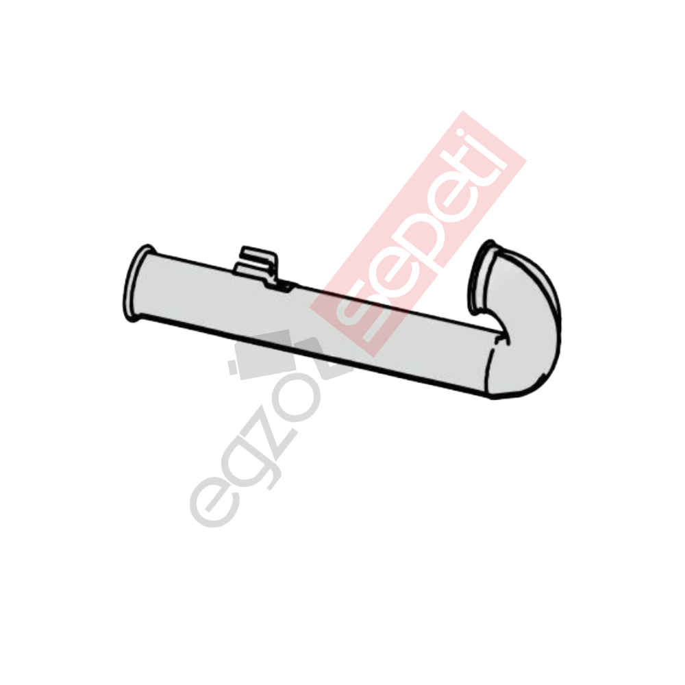 Daf CF85  Boru, Egzoz Çıkış, E2, 1365875 Daf CF85 Ø127 Alusi,