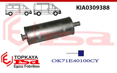Kia Hi Besta 2.7 Arka Susturucu 1996 > 2000