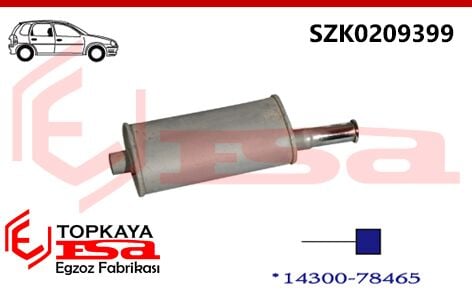 Suzuki Alto Arka Susturucu 0.8Lt 1981 > 1985 Dkp