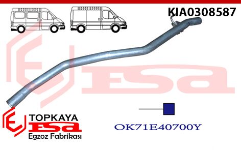 Kia Hi Besta Çıkış Borusu 1996 > 2000