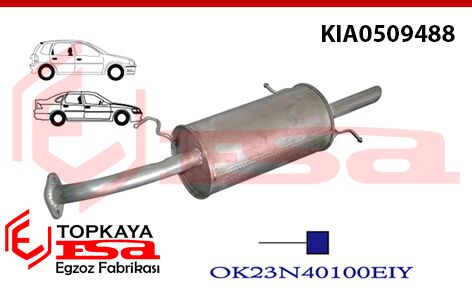 Kia Sephia 1.6İ Arka Susturucu Borulu Tek Çıkış 1995 >..