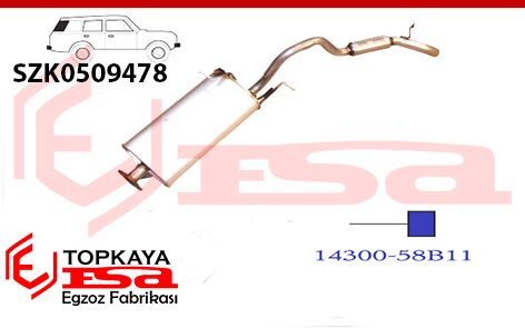 Suzuki Vitara 1.6İ 16V 4X4 Arka Susturucu Borulu 1995 > 1997