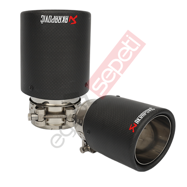 Akrapoviç Karbon Egzoz Ucu Sağ Ve Sol Takım 90 MM Mat Dudaklı Gerçek Karbon Malzeme İthal Ürün