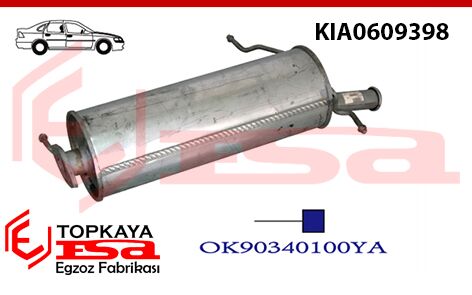 Kia Capital 1.5 / 1.8 Arka Susturucu 1998 > ...