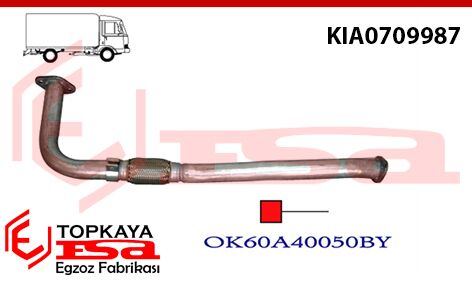 Kia Bongo Ön Boru Spiralli Kısa 1997 > 1999