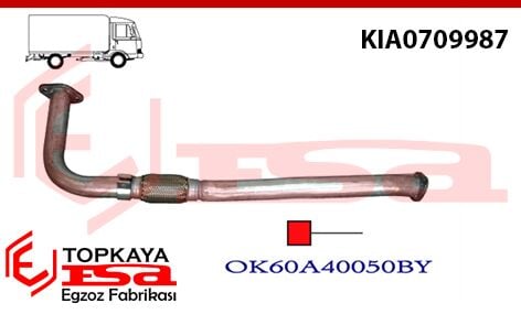 Kia Bongo Ön Boru Spiralli Kısa 1997 > 1999