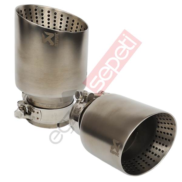 Akrapoviç Krom Egzoz Ucu Sağ Ve Sol Takım 100 MM İthal Ürün Gerçek Karbon Malzeme