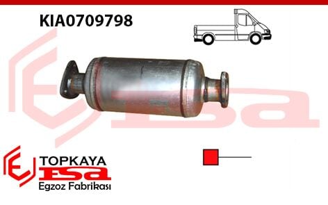 Kia Bongo K2500 Tci Katalitik Konverter Yerine Yerine Susturucu