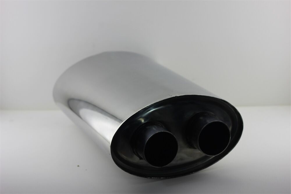 Çift Giriş Çift Çıkşlı Krom 304 Spor Susturucu