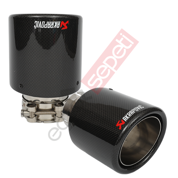 Akrapoviç Karbon Egzoz Ucu Sağ Ve Sol Takım 100 MM Parlak Gerçek Karbon Mazlzeme İthal Ürün