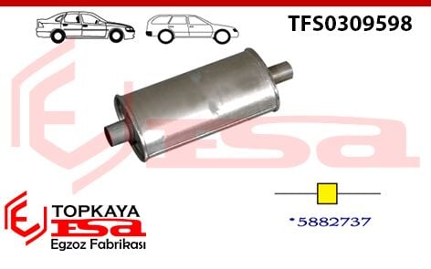 Tofaş / Fiat M131 Orta Susturucu 1975 > 1993