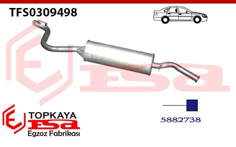 Tofaş / Fiat M131 Şahin Arka Susturucu Borulu 1975 > 1992
