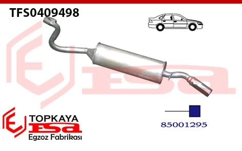 Tofaş / Fiat M131 Doğan Arka Susturucu Borulu 1.6 1979 > 1988