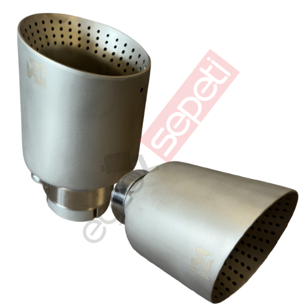 Akrapoviç Mat Krom Egzoz Ucu Sağ Ve Sol Takım 100 MM İthal Ürün