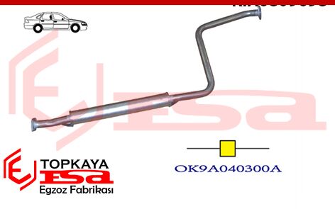 Kia Clarus 2.0 Orta Susturucu Borulu Benzinli 1996 > 1998