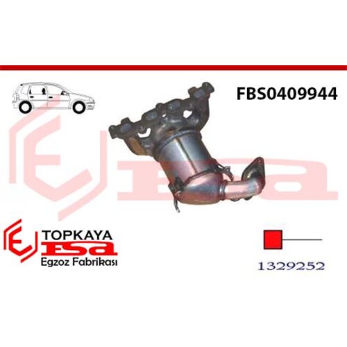 Ford Fusion 1.4İ 2002 > 2005 Katalitik Konvertör Euro 4 2001 > 2008