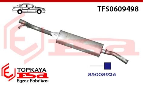 Tofaş / Fiat Doğan Slx Arka Susturucu Borulu 1993 > 1998