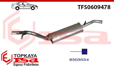 Tofaş / Fiat Şahin-Doğan Slx Arka Susturucu Borulu Lpg 1998 > 2000