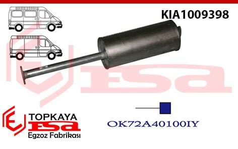 Kia Pregio 2.7 Susturucu 1995 > 1996
