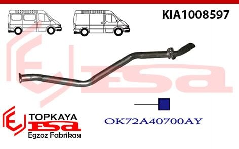 Kia Pregio 2.7 Çıkış Borusu 1995 > 1996