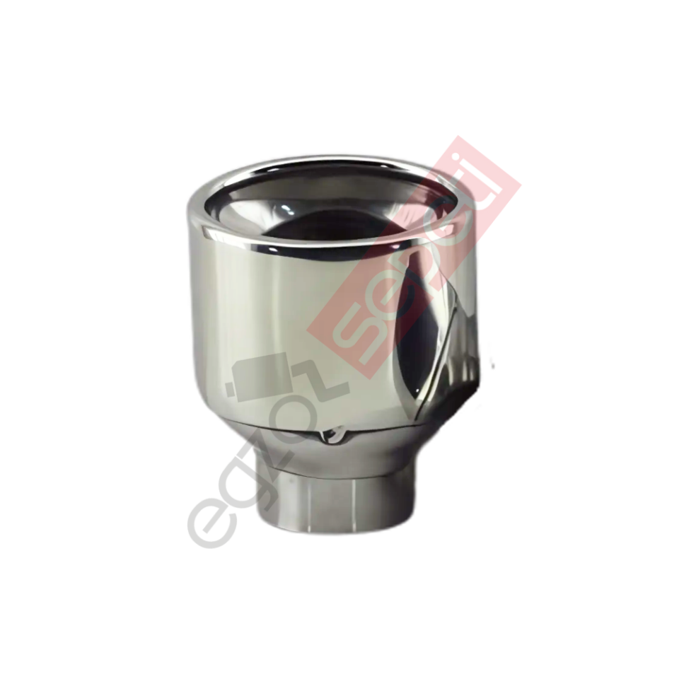 Krom Egzoz Ucu Sol Taraf 304 Kalite Oval Çap Ölçüsü 55x80 mm
