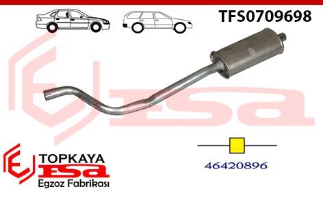 Tofaş / Fiat Slx Ie Orta Susturucu Borulu 1998 > ...