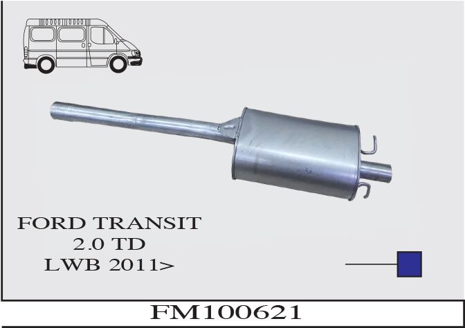 Ford Transit 2.0 Td Uzun Şasi Arka Susturucu Borulu 2011>..