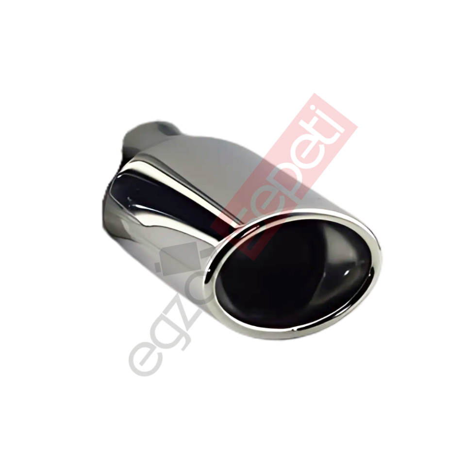 Krom Egzoz Ucu 304 Kalite Oval Çap Ölçüsü 5,5X8 Cm