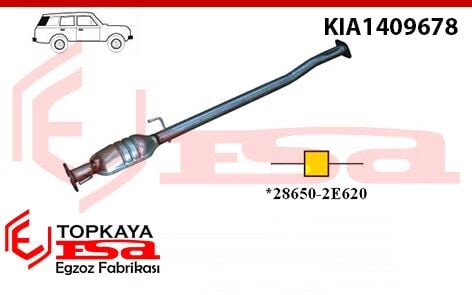 Kia Sportage 2.0 Crdı Orta Susturucu Borulu 2X4/4X4 2004-2009