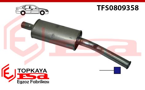 Tofaş / Fiat Abart Susturucu Oval