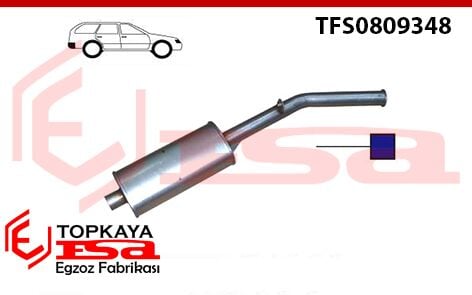 Tofaş / Fiat Oval Kartal Abart Susturucu