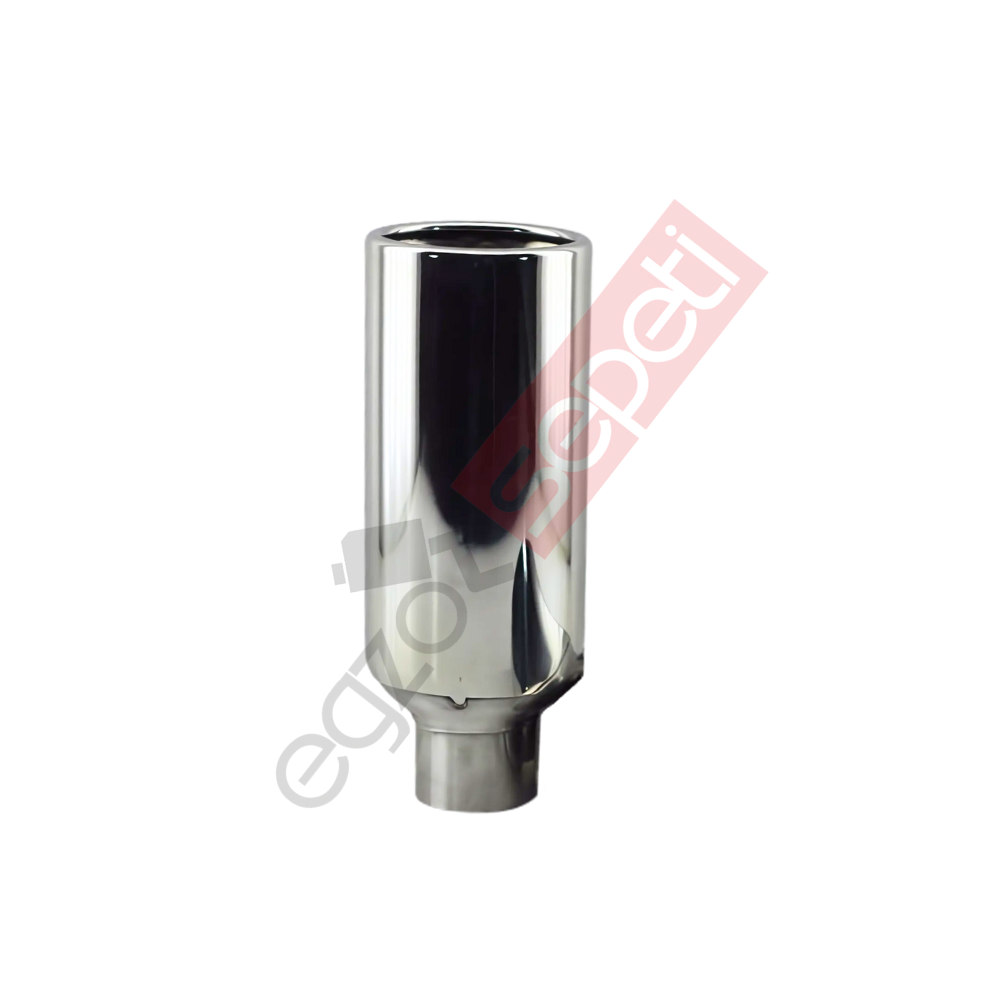 Krom Egzoz Ucu Sağ Taraf 304 Kalite Oval Çap Ölçüsü 55x80 mm