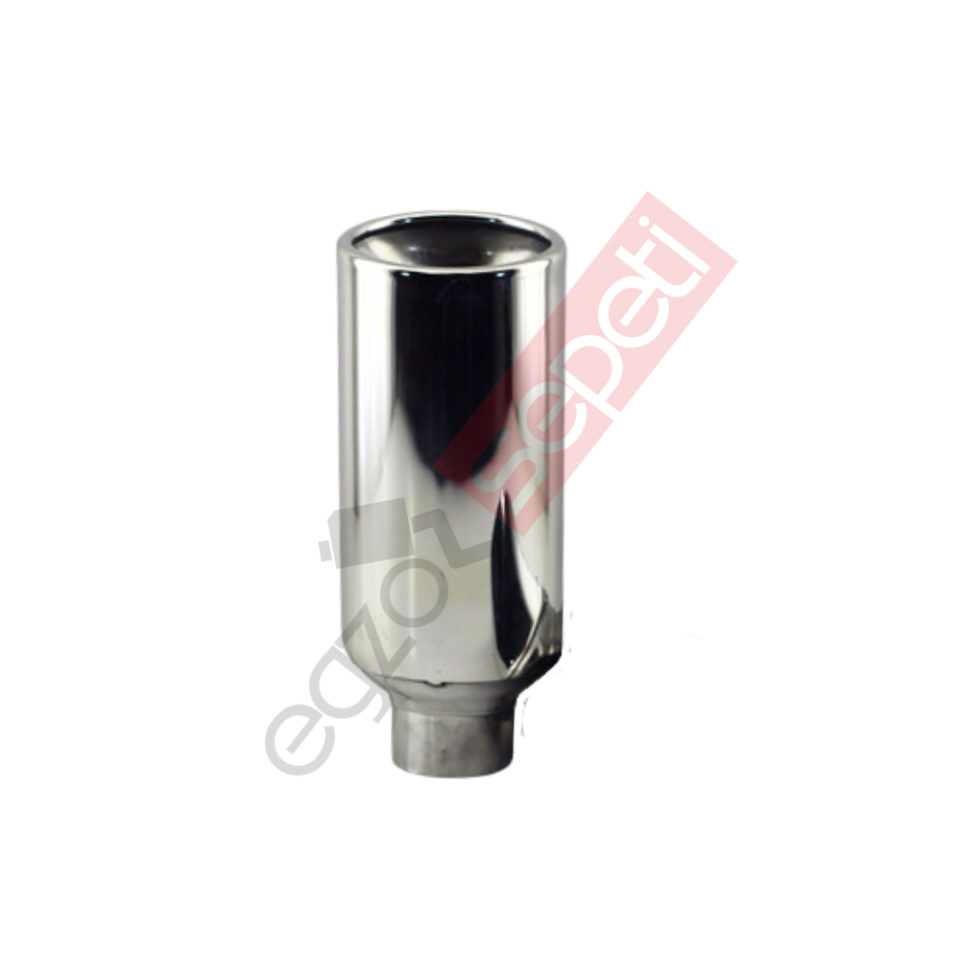 Krom Egzoz Ucu Sağ Taraf 304 Kalite Oval Çap Ölçüsü  55x80 mm