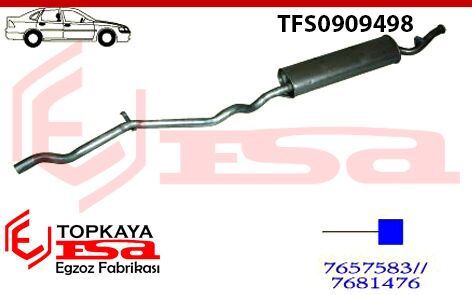 Fiat Tempra Arka Susturucu Borulu 1.6 Sedan 1990 > 1996