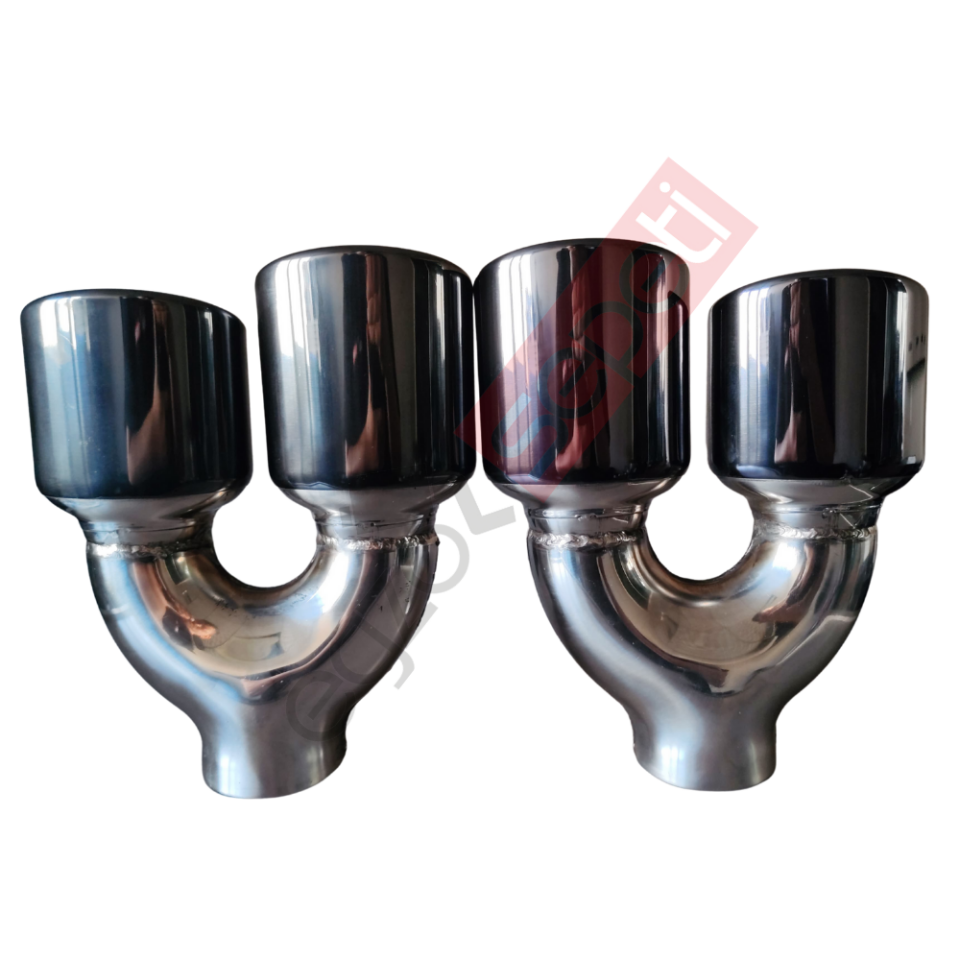 Cupra Formentor Vz Modeli Krom Füme Egzoz Ucu Sağ Ve Sol Oval Çap Ölçüsü 90X120 mm