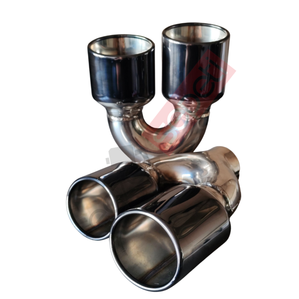 Cupra Formentor Vz Modeli Krom Füme Egzoz Ucu Sağ Ve Sol Oval Çap Ölçüsü 90X120 mm