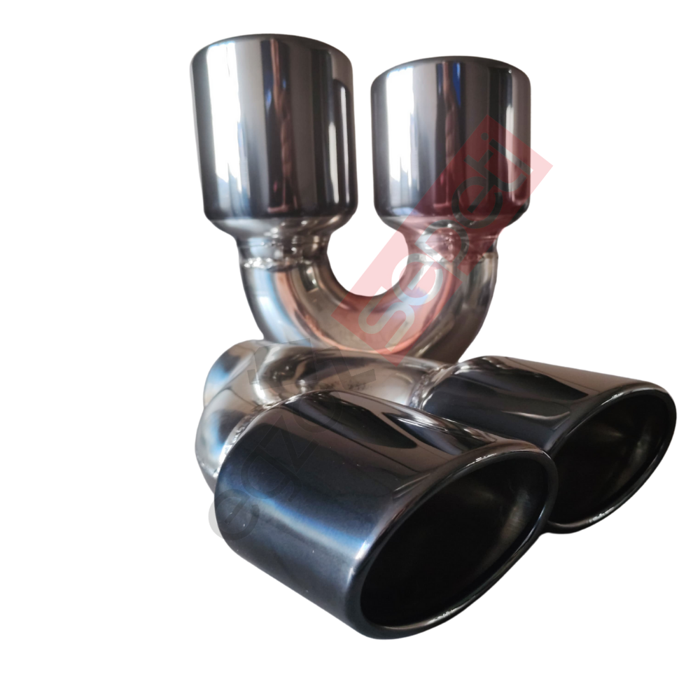 Cupra Formentor Vz Modeli Krom Füme Egzoz Ucu Sağ Ve Sol Oval Çap Ölçüsü 90X120 mm