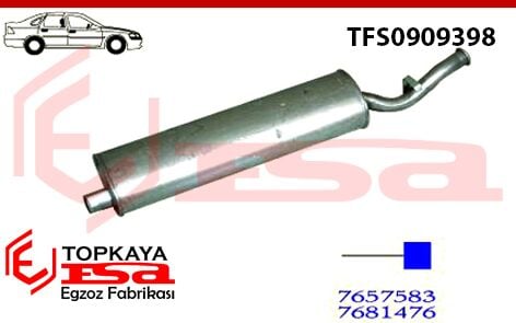 Fiat Tempra Arka Susturucu 1.6 Sedan 1990 > 1996