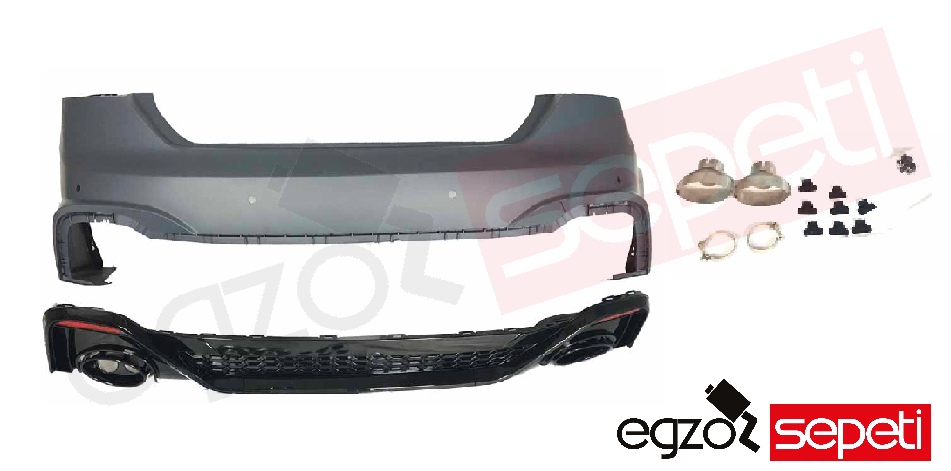 Audi A5 Arka Tampon Seti Rs 2020-2022 2D/4D