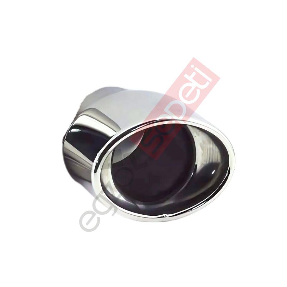 Krom Egzoz Ucu Sağ Taraf 304 Kalite Oval Çap Ölçüsü 100x115mm
