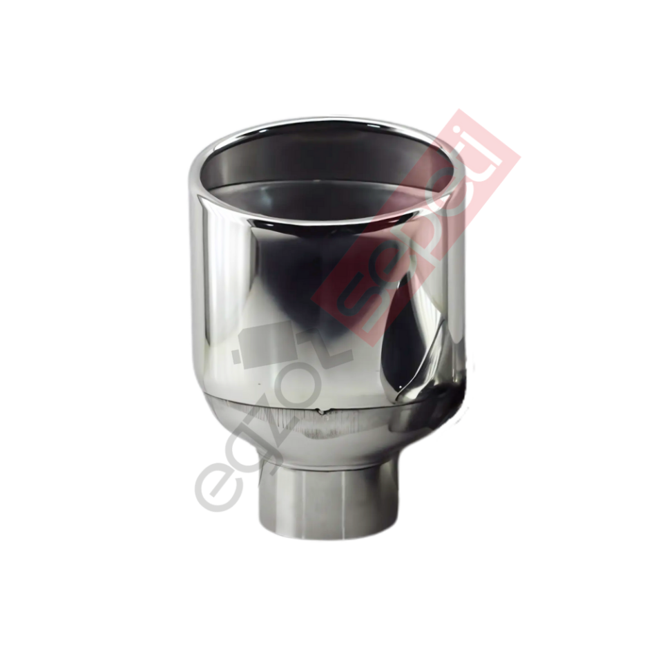 Krom Egzoz Ucu Sağ Taraf 304 Kalite Oval Çap Ölçüsü 100x115mm