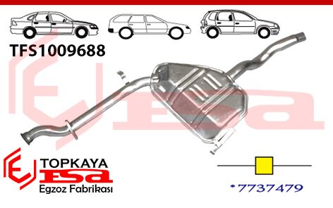 Tempra / Tipo 1.6 İe Orta Susturucu Borulu 1993 > 1999