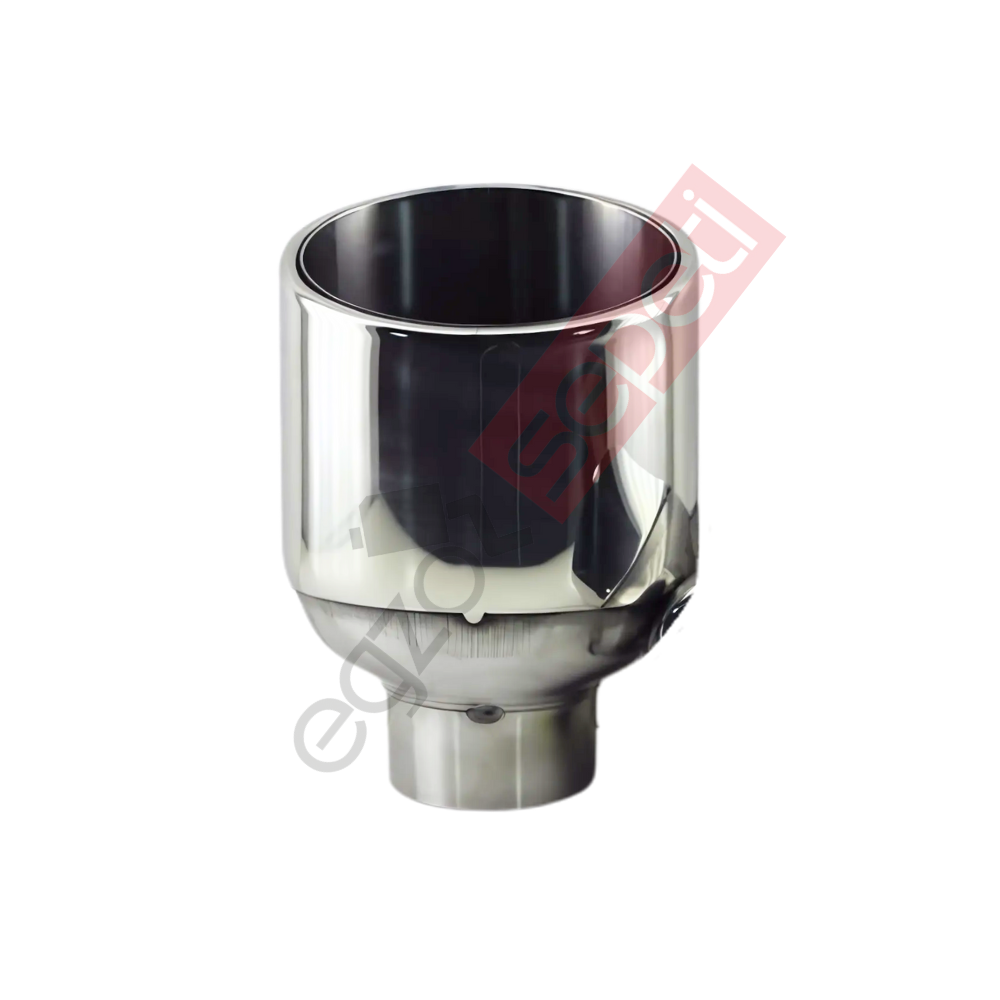 Krom Egzoz Ucu Sağ Taraf 304 Kalite Oval Çap Ölçüsü 100x115mm