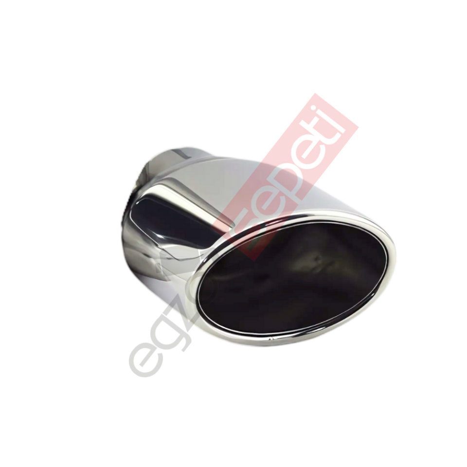 Krom Egzoz Ucu Sağ Taraf 304 Kalite Oval Çap Ölçüsü 100x115mm