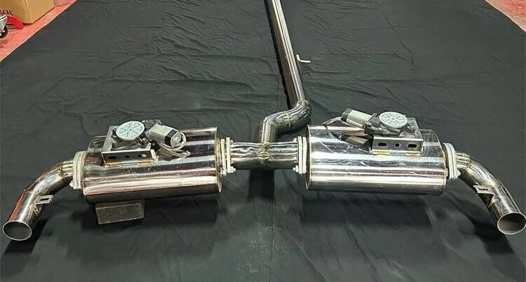 Bmw G20 Arka Sag Ve Sol Krom Flanşlı Aktif Çift Yassı Varex Son ve Orta İptal İşlemi